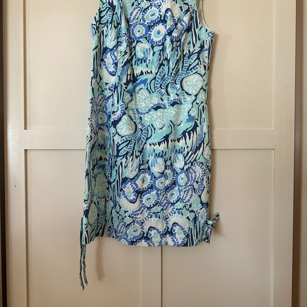 Lilly Pulitzer Blue and Green Patterned Dress